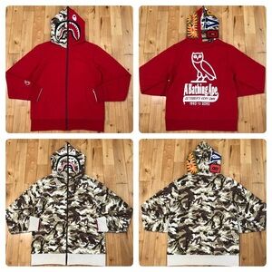 Ovo x Bape Full zip up Hoodie